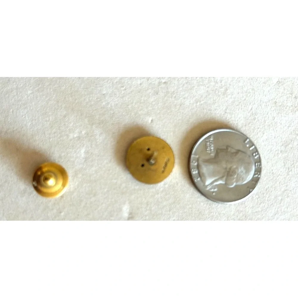 Vintage Tiger Head Lapel Pin Tie Tack 10K GR Rolled Gold Gucci Style Panther EUC
